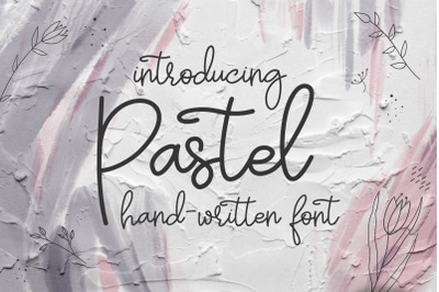 Pastel | hand-written font