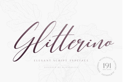 Glitterino - Stylish Script Font