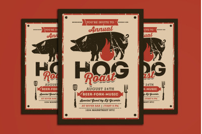 Pig Roast Event Flyer