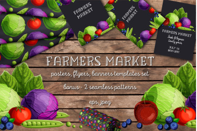 Farmers Market templates set