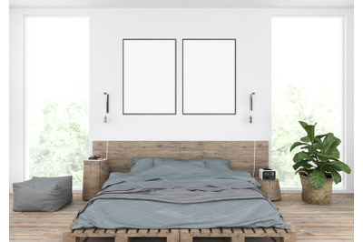 Interior scene - artwork background - frame mockup