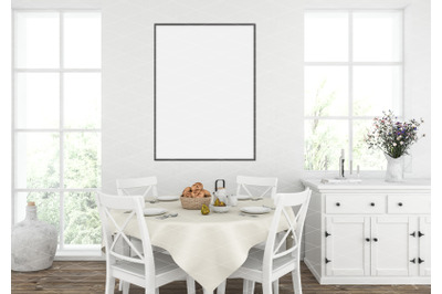 Interior scene - artwork background - frame mockup