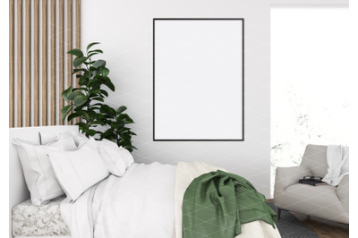 Interior scene - artwork background - frame mockup