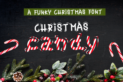 Christmas Candy - Decorative Font