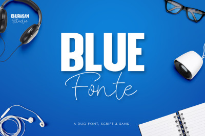 Blue Fonte Font Duo