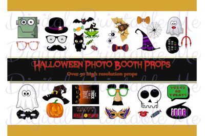 Halloween Photo Booth Props&2C; Printable Photo Booth Props. Halloween DI