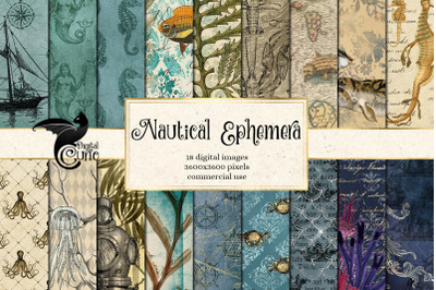 Nautical Ephemera Digital Paper