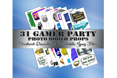 Video Game Photo Booth Prop&2C; Gamer Party&2C; Decoration&2C; Birthday&2C; INSTAN