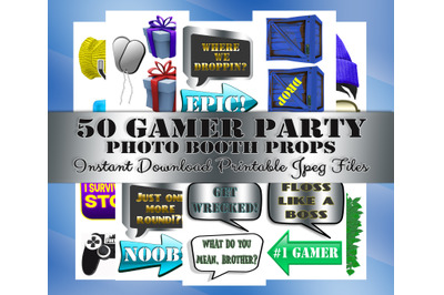 Video Game Photo Booth Prop&2C; Gamer Party&2C; Decoration&2C; Birthday&2C; INSTAN