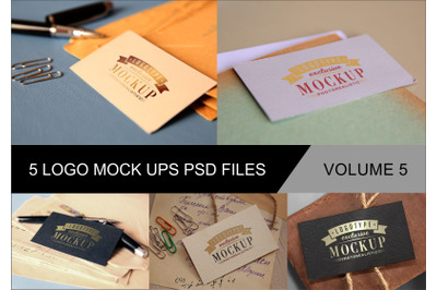 Photo Realistic Mock-ups Set of 5 V5