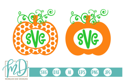 Pumpkin Monogram SVG