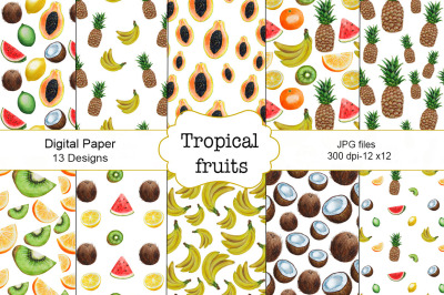 Pattern Tropical Fruits