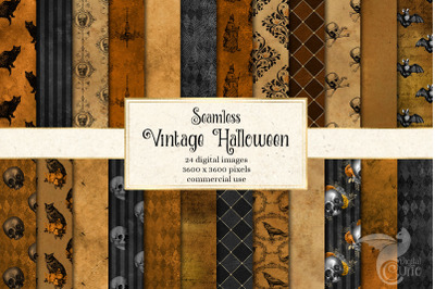 Vintage Halloween Digital Paper