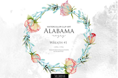 Alabama roses. Wreath #1