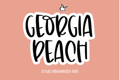 Georgia Peach - Fun Handwritten Font