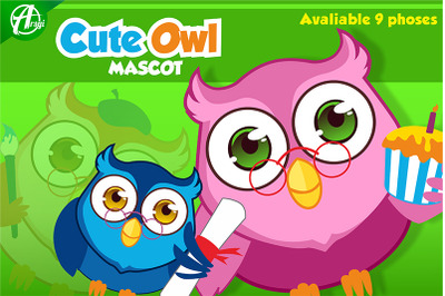 Cute Owl Mascot