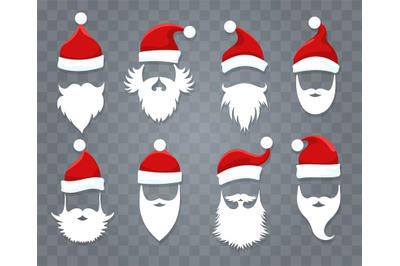 Santa hats and beards