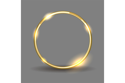 Shiny golden ring