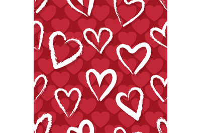 Red hearts pattern