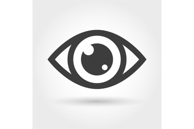 Eye icon isolated on white