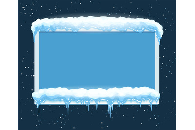 Ice winter frame