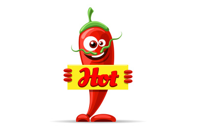 Mexican pepper cartoon character