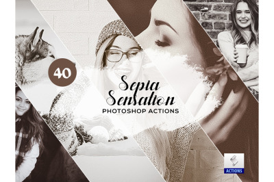 40 Sepia Sensation Photoshop Actions