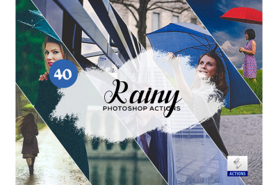 40 Rainy Photoshop Actions