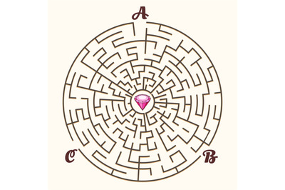 Maze labyrinth path game