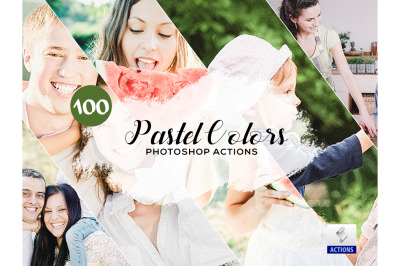 100 Pastel Colors Photoshop Actions