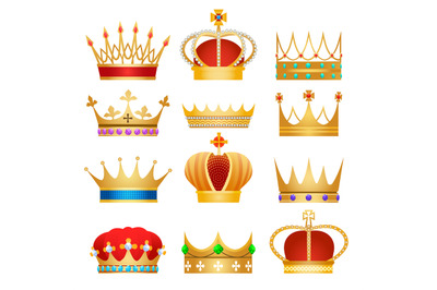 Gold king crowns