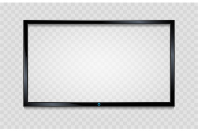 Lcd screen frame on transparent