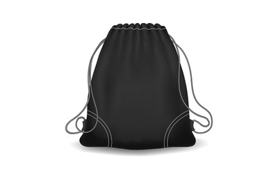 Black sport knapsack