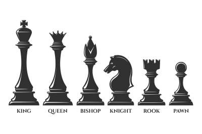 Chess pieces set