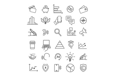 Digital marketing icons