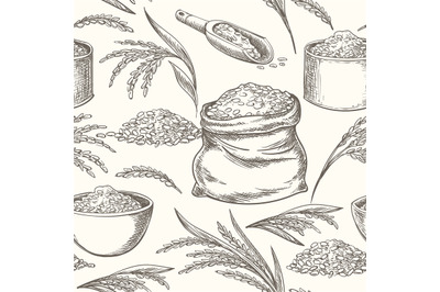 Rice doodle pattern