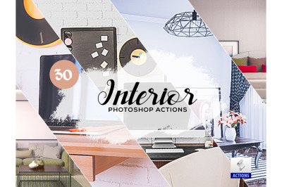 30 Interior Photoshop Actions