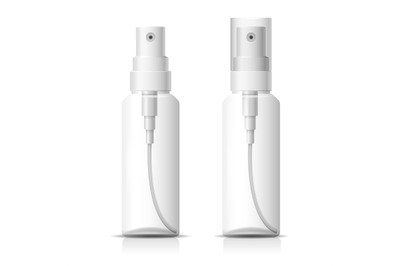 Cosmetic spray bottle mockup