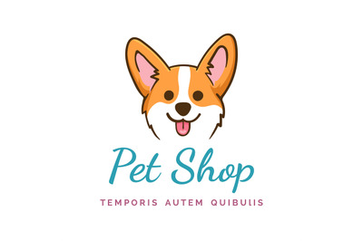 Corgi dog logo