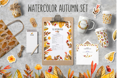 Watercolor Autumn collection