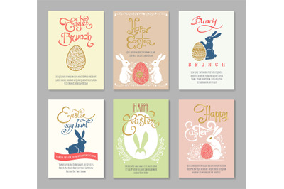 Easter postcard templates