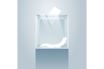 Ballot glass box