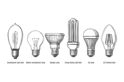 Black lightbulbs sketch