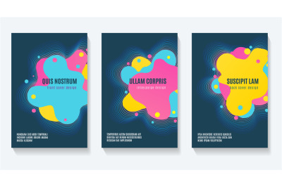 Futuristic shapes booklet design