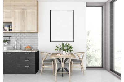 Interior scene - artwork background - frame mockup