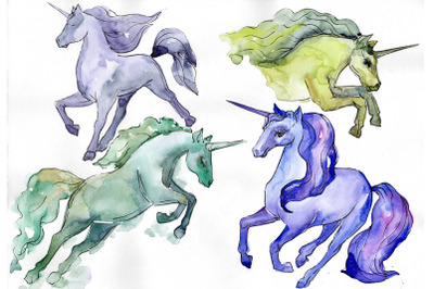 Image unicorn watercolor png