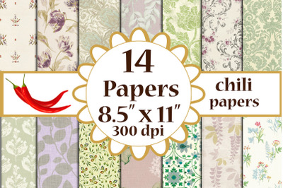 Floral digital paper,Floral Decoupage, Decoupage paper, A4