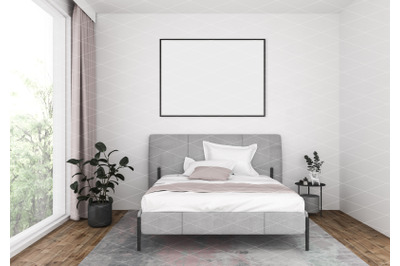 Interior scene - artwork background - frame mockup