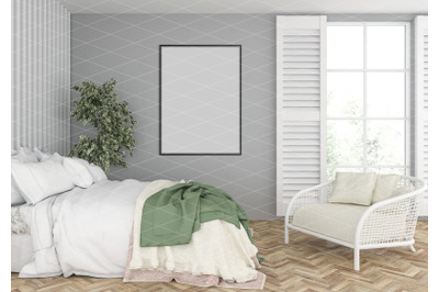 Interior scene - artwork background - frame mockup