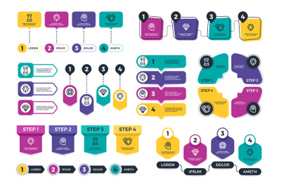 Infographic. Business finance charts and diagrams for presentation. Pl